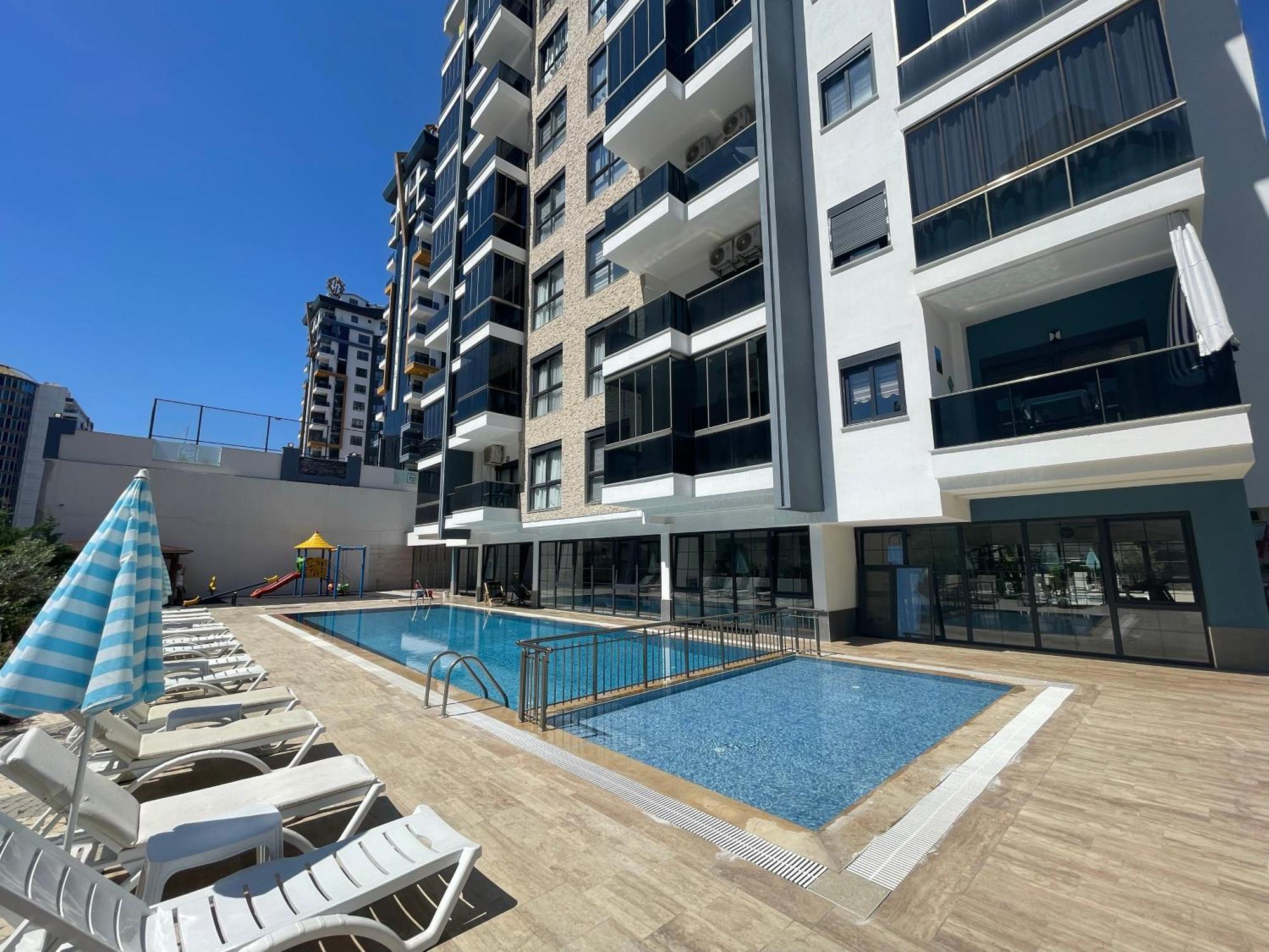 Sa Apartments! 1Bd Flat 300M To The Beach Alanya Eksteriør bilde